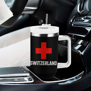 Vintage Retro Switzerland Fan Tumbler With Handle Swiss Cross Flag TS10 Print Your Wear
