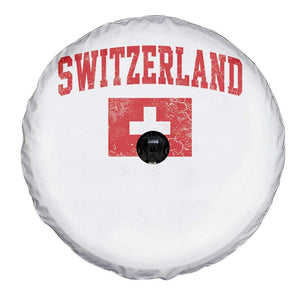Switzerland Fan Spare Tire Cover Vintage Retro Swiss Cross Flag TS10 Print Your Wear
