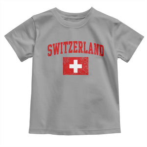Switzerland Fan Toddler T Shirt Vintage Retro Swiss Cross Flag