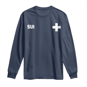 Switzerland Long Sleeve Shirt Retro Swiss Flag