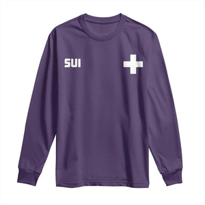 Switzerland Long Sleeve Shirt Retro Swiss Flag
