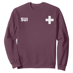 Switzerland Sweatshirt Retro Swiss Flag