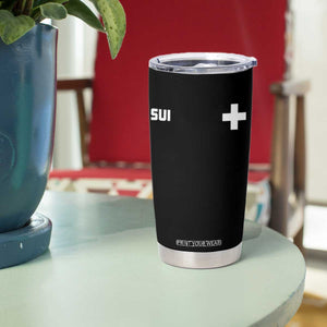 Switzerland Tumbler Cup Retro Swiss Flag TS10 Print Your Wear