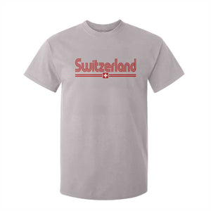 Switzerland Fan Retro Vintage Flag T Shirt For Kid