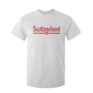 Switzerland Fan Retro Vintage Flag T Shirt For Kid