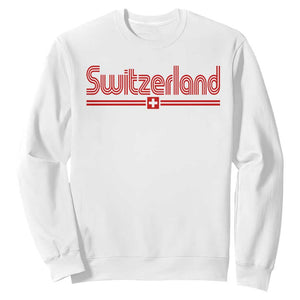 Switzerland Fan Retro Vintage Flag Sweatshirt