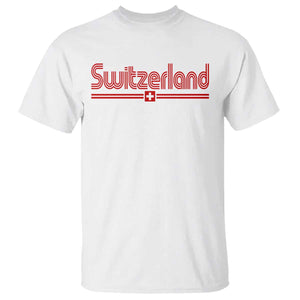 Switzerland Fan Retro Vintage Flag T Shirt