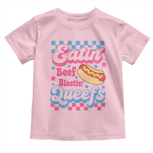 Hotdog Eatin Beef Blastin Queefs Inappropriate Toddler T Shirt Retro Groovy Hotdog Meme Funny Cringe Offensive Humor