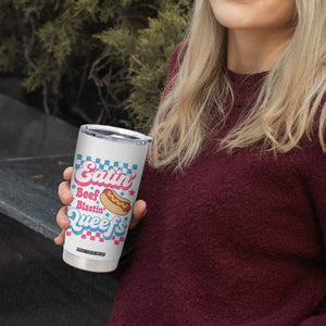 Hotdog Eatin Beef Blastin Queefs Inappropriate Tumbler Cup Retro Groovy Hotdog Meme Funny Cringe Offensive Humor