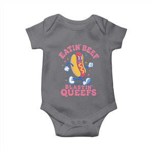 Hotdog Eatin Beef Blastin Queefs Inappropriate Baby Onesie Funny Cringe Offensive Humor