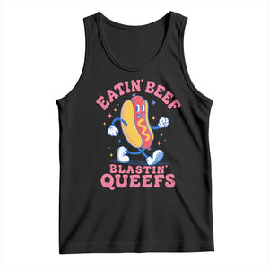 Hotdog Eatin Beef Blastin Queefs Inappropriate Tank Top Funny Cringe Offensive Humor
