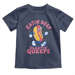 Hotdog Eatin Beef Blastin Queefs Inappropriate Toddler T Shirt Funny Cringe Offensive Humor