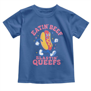 Hotdog Eatin Beef Blastin Queefs Inappropriate Toddler T Shirt Funny Cringe Offensive Humor