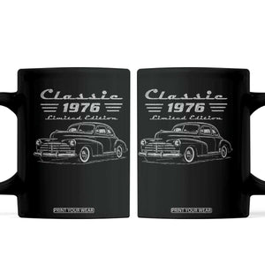 50th Birthday Coffee Mug Vintage Retro Car Classic 1976 50 Year Old Gift