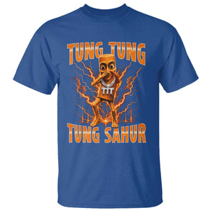 Tung Tung Tung Sahur is Calling Scuba Dance Meme T Shirt Italian Brainrot TS10 Royal Blue Print Your Wear