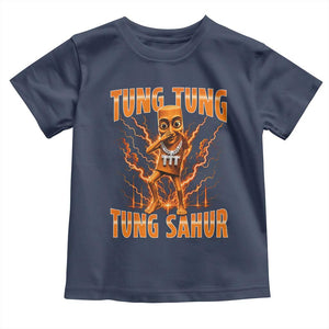Tung Tung Tung Sahur is Calling Scuba Dance Meme Toddler T Shirt Italian Brainrot TS10 Navy Print Your Wear