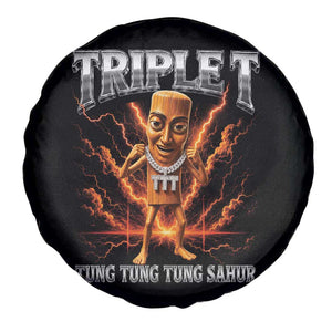 Triple T Tung Tung Tung Sahur Brainrot Meme Spare Tire Cover TS10 Print Your Wear