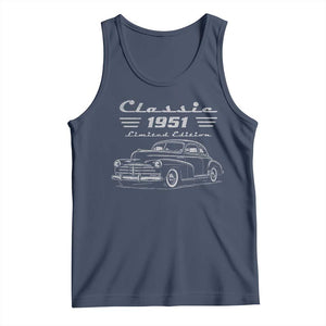 75th Birthday Tank Top Vintage Retro Car Classic 1951 75 Year Old Gift