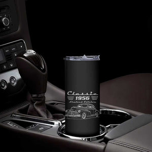 70th Birthday Skinny Tumbler Vintage Retro Car Classic 1956 70 Year Old Gift