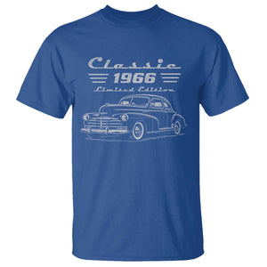 60th Birthday T Shirt Vintage Retro Car Classic 1966 60 Year Old Gift