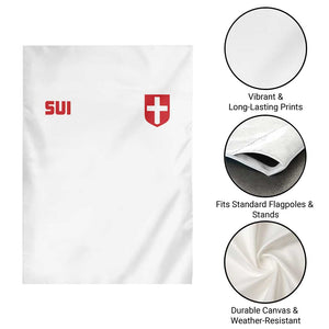 Switzerland Garden Flag Vintage Retro Swiss Flag TS10 Print Your Wear