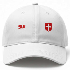 Switzerland Baseball Cap Vintage Retro Swiss Flag