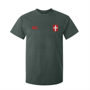 Switzerland T Shirt For Kid Vintage Retro Swiss Flag