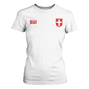 Switzerland T Shirt For Women Vintage Retro Swiss Flag