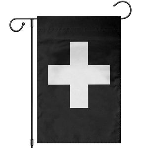 Swiss Vintage Cross Flag Switzerland Garden Flag TS10 Black Print Your Wear