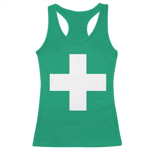 Swiss Vintage Cross Flag Switzerland Racerback Tank Top