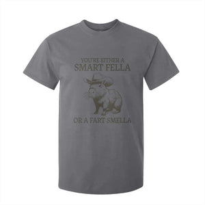 Funny Capybara T Shirt For Kid Retro Smart Fella Capybara Vintage 90s TS10 Charcoal Print Your Wear