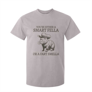 Funny Capybara T Shirt For Kid Retro Smart Fella Capybara Vintage 90s TS10 Ice Gray Print Your Wear