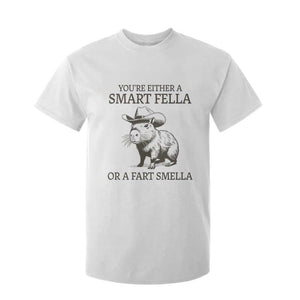 Funny Capybara T Shirt For Kid Retro Smart Fella Capybara Vintage 90s TS10 White Print Your Wear