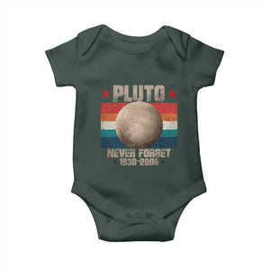 Pluto Never Forget 1930-2006 Planet Baby Onesie Funny Vintage Retro Astronomy Space TS10 Print Your Wear
