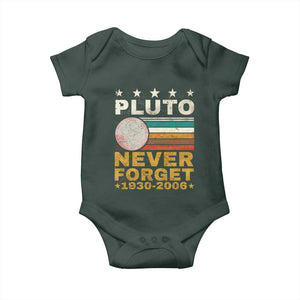 Never Forget Pluto Baby Onesie Retro Style Funny Space Science 1930-2006 TS10 Print Your Wear
