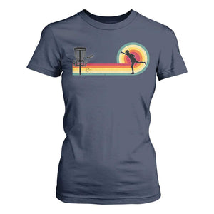 Disc Golf Retro T Shirt For Women Vintage Frisbee Golf Player TS10 Navy Print Your Wear