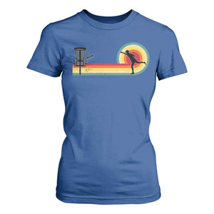 Disc Golf Retro T Shirt For Women Vintage Frisbee Golf Player TS10 Royal Blue Print Your Wear