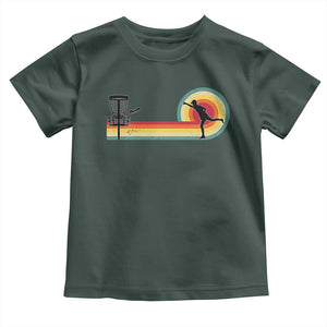 Disc Golf Retro Toddler T Shirt Vintage Frisbee Golf Player TS10 Dark Forest Green Print Your Wear