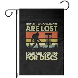 Funny Disc Golf Bigfoot Garden Flag Vintage Sasquatch Sports Golfer Dad Frisbee TS10 Black Print Your Wear