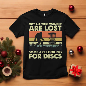 Funny Disc Golf Bigfoot T Shirt Vintage Sasquatch Sports Golfer Dad Frisbee TS10 Black Print Your Wear