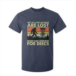 Funny Disc Golf Bigfoot T Shirt For Kid Vintage Sasquatch Sports Golfer Dad Frisbee TS10 Navy Print Your Wear