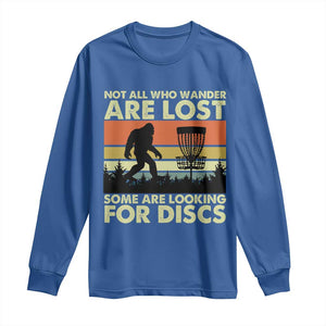 Funny Disc Golf Bigfoot Long Sleeve Shirt Vintage Sasquatch Sports Golfer Dad Frisbee TS10 Royal Blue Print Your Wear