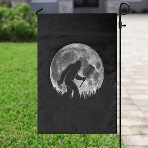 Disc Golf Bigfoot Garden Flag Funny Cool Full Moon & Trees Sasquatch TS10 Print Your Wear