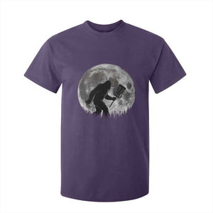 Disc Golf Bigfoot T Shirt For Kid Funny Cool Full Moon & Trees Sasquatch TS10 Purple Print Your Wear