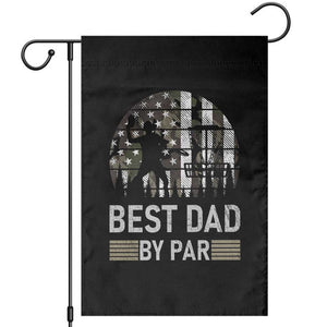 Disc Golf Best Dad By Par Garden Flag Funny Sports Golfer Frisbee Camo American Flag TS10 Black Print Your Wear