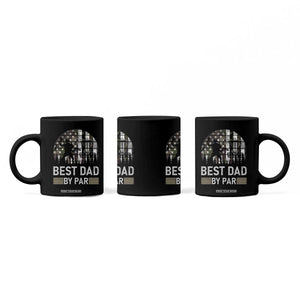 Disc Golf Best Dad By Par Coffee Mug Funny Sports Golfer Frisbee Camo American Flag TS10 Print Your Wear