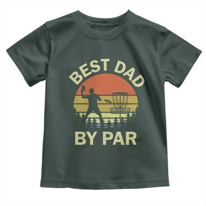 Best Dad By Par Disc Golf Toddler T Shirt American Camouflage FlaG TS10 Dark Forest Green Print Your Wear