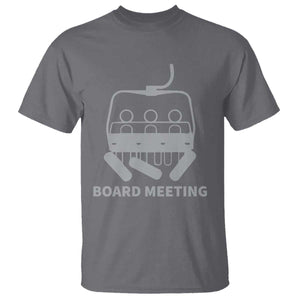 Funny Skiing T Shirt Snowboard Meeting Gift TS10 Charcoal Print Your Wear