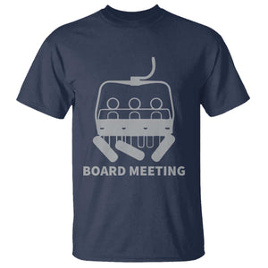Funny Skiing T Shirt Snowboard Meeting Gift TS10 Navy Print Your Wear