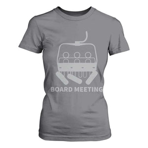 Funny Skiing T Shirt For Women Snowboard Meeting Gift TS10 Charcoal Print Your Wear